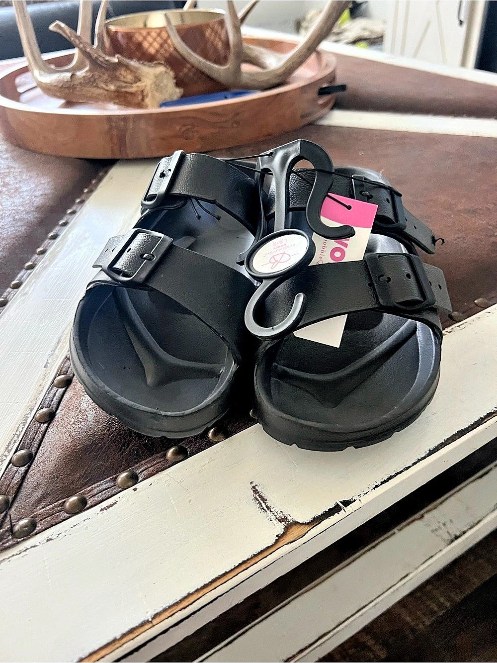 Birkenstock Black Buckle Sandals